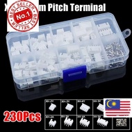MC# 230Pcs Pin Connector, Male And Female 2p 3p 4p 5pin 2.54mm Pitch Terminal, 4 Value XH2.54 Housin