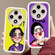 Case for Xiaomi Redmi poco 14C X7 C61 A3 A3X X3 NFC C75 Pro 5G Soft White E121 Boy And Girl