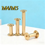 [FGH-GY] Book binding screw/ chicago screw / scrapbook photo album/ Copper-Plated binding screw M4/M