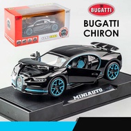1:32 Bugatti Chiron รถโลหะผสม ของเล่นเด็ก รถของเล่น