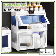 Kitchenut UV Sterilizer Dish Rack Rak Pengering Pinggan Dish Storage Box Dish Drainer Rack Dish Drye