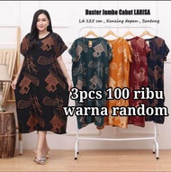 Paket 3pcs 100 ribu daster jumbo / daster rayon adem / daster murah