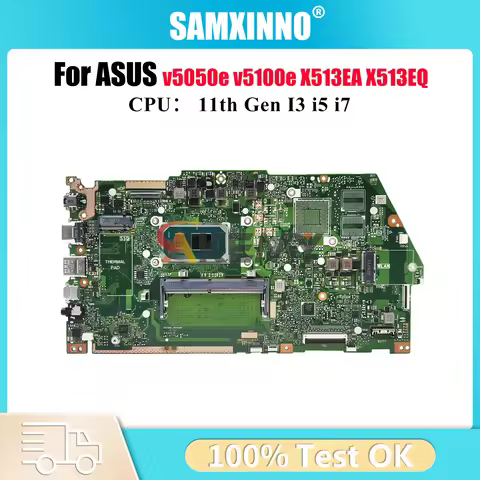 X513EA Laptop Motherboard For ASUS VivoBook v5100e v5050e X513EQ X513E X513EP X513EA Notebook Mainbo