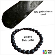 gelang batu petir hitam