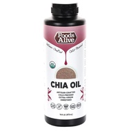 Foods Alive Organic Artisan Cold-Pressed Oil Extra-Virgin Unrefined Chia Oil 16 Fl Oz