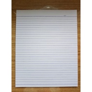 Intermediate Pad Quiz Pad Paper  1 WHOLE - 1/4 - 1/2 LENGTH WISE CROSS WISE - Writing Pad Paper