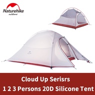 Naturehike Cloud Up Outdoor Camping Tent Ultralight 1 2 3 man 20D Silica Gel Single Double Persons T