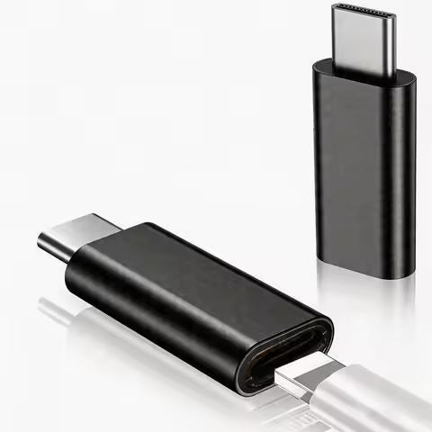 Lightning to USB C Adapter 2 Pack for iPhone 16 15 Samsung Charging Data Sync Type C Gender Changer 