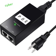 CYBERLINX POE Power Supply, Compatible 100Mbps POE Power Injector, POE Device Output 48V 0.5A Deskto