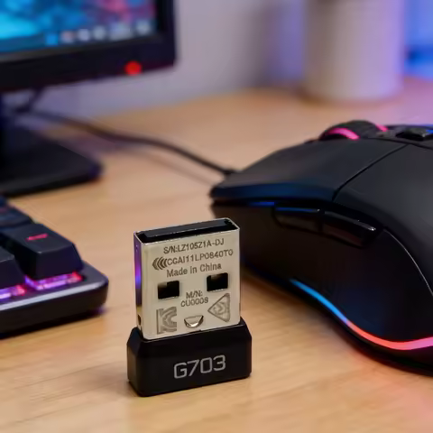 USB Receiver USB Dongle Wireless Dongle Adapter for Logitech G703 Wireless Gaming Mouse