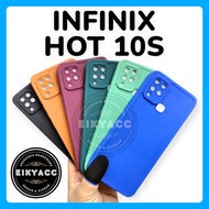 case infinix hot 10s - softcase pro camera infinix hot 10s - cokelat/random