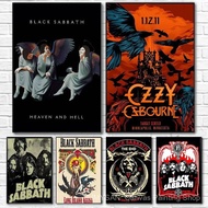 Music B-Black Sabbath Band O-Ozzy Osbourne Poster Canvas painting poster with prints Home bedroom li