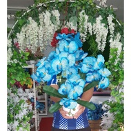 Gubahan Orchid Cotton Gred 4 tangkai/ Decor Rumah Barang Viral/  hiasan dalam rumah/ bunga orkid hia