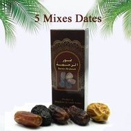5 Mix Kurma |Dates Ajwa Al-Madina (1 Box x 5 Dates) | Ramadan | hari raya gift