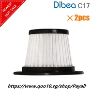 2pcs Replacement Hepa Filter For Dibea C17 Cordless Stick Vacuum Cleaner XC387