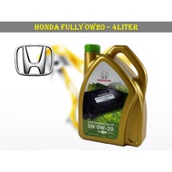 Honda 0w20 4L Fully Synthetic Engine Oil 0w-20 4Liter Minyak Enjin API-SN