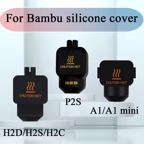 Silicone Socks For Bambu Lab H2D/P2S/X2D/A1/A1 Mini 3D Printer Hotend Extruder Protective Cover Heat