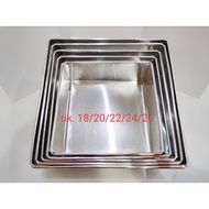 THICK rectangular baking pan size 18x18 18cm height 7 cm / square baking pan size 18 cm 7cm
