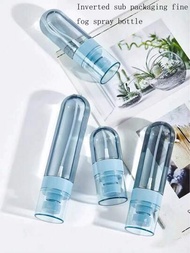 1只便攜式倒立包裝塑料小型納米噴霧瓶,酒精噴霧器消毒化妝水噴霧器可用於面部和旅行
