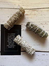 超值組合 白色鼠尾草藍色鼠尾草雪松小捆