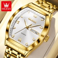 OLEVS OLEVS5528 men's watch barrel shaped business authentic calendr waterproof bussiness men's casu