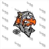 HARLEY EAGLE CUTTING STICKER