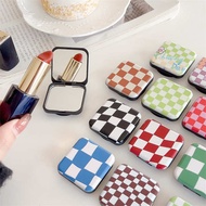 magsafe popsocket popsocket Checkerboard mirror, niche retro phone case, back sticker, foldable retractable air cushion, touch-up mirror, liquid airbag holder