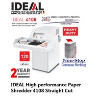 IDEAL High performance Paper Shredder 4108 Straight Cut - (Paper Shredder, Mesin Penghancur Kertas, Heavy Duty Shredder)