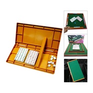 Trung Quốc Mahjong Bộ trò chơi 144 Gạch Mahjong trò chơi trên bàn Mini Mahjong Set Với Gấp Mahjong B