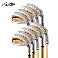 HONMA BERES S-07 4ดาว4-11.Aw.Sw ก้านไม้กอล์ฟเหล็กก้านไม้กอล์ฟเหล็กของผู้ชาย (10ชิ้น) IS-07ชุดเตารีดก