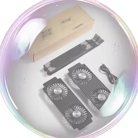 Laptop Cooling Pad with 2/4 Fans Foldable Gaming Laptop Cooler Fan RGB Silent Portable Laptop Holder