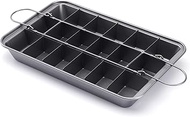 Brownie Pan with Dividers, Non-Stick Brownie Pan, Brownie Cutter, Brownie Trays,18 Pre-slice Brownie