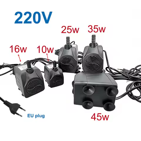 EU plug 220V 10/16/25/35/45W Submersible Water mini Pump Brushless Filter Fish Tank Hydroponic Syste