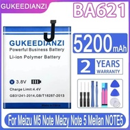 Mobile Phone Battery BA621 5200mAh For Meizu M5 Note For Meizy Note 5 For Meilan NOTE5