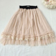 Vintage/Japanese Vintage Lace Net Skirt (axes femme)