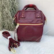 NekokissBag Anello RETRO New PU Leather Tiny Clasp Shoulder Bag (แถมพวงกุญแจ) กระเป๋าสะพายข้าง กระเป