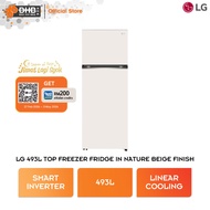 LG 493L Top Freezer Fridge in Nature Beige Finish GN-B452PBFK Multi AirFlow GNB452PBFK LinearCooling