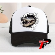 3D Art Baseball Crocodile Hat