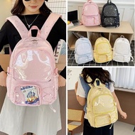 Kawaii Cat Ita Backpack Anime Ita Bag Transparent Backpack Large Capacity Cute Badge Display School 