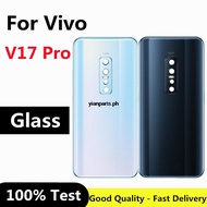 guoy- 6.44" For vivo V17 Pro Back Battery Cover Door Housing case Rear Glass Case for Vivo V17 Pro B