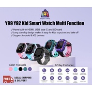 [Ready Stock] Y99 Y92 Kids Smart Watch Dual Camera Touch Screen Waterproof Support GPS Wifi 4G LBS J