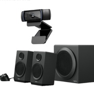 [Combo Set] Logitech C920 HD Pro Webcam + Z333 2.1 Multimedia Speaker System PC