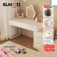 SKOI 130cm/170cm Modern Dressing Table Side Cabinet Without Mirror Bedside Makeup Space Saving Compu
