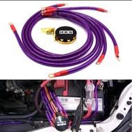 *** HKS Grounding Cable Wire 8GA Kit 6 Point Voltage Meter Stabilizer engine parts power & fuel savi