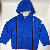 Moncle童裝長袖風褸外套🧥蒙口MC，藍色120碼 (雙拉鏈款) 擋風防風扇水 有帽、小童4歲5歲6歲、男仔女仔都啱著,細路仔.小朋友.秋天褸.冬天褸.boys and girls kids jac