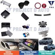 Toyota Corolla Cross (2021-Present)  Gloves Box Armrest storage box  Door step Accessories