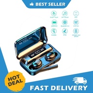 F9TWS Wireless Bluetooth Headphones Tws Earphones Digital Display Heaset Large Capacity Charging Cas