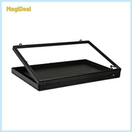 Card Display Case Aluminum Alloy Easy to Carry Clear View Large Capacity Lockable Trading Card Displ