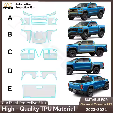 8.5MIL TPU Car Paint Protection Film For Chevrolet Colorado ZR2 2023 2024 2025 Anti-scratch PPF Tran