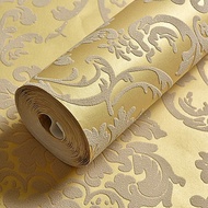 [2Roll up and deliver glue] European Style Non-Woven Wallpaper Luxury3D Three-dimensional Living Roo